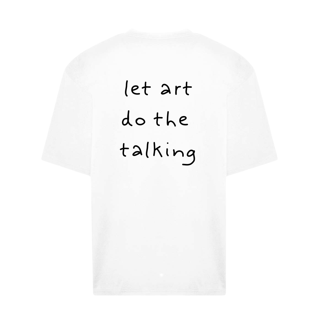 Art Talk Tee in White
