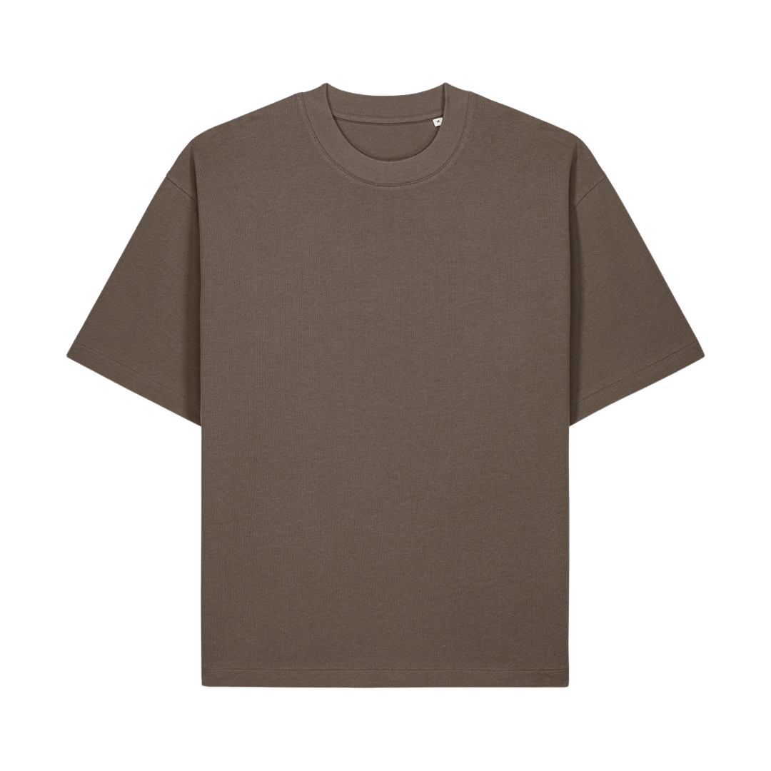 Blank T-Shirt - Oversized Fit in Brown