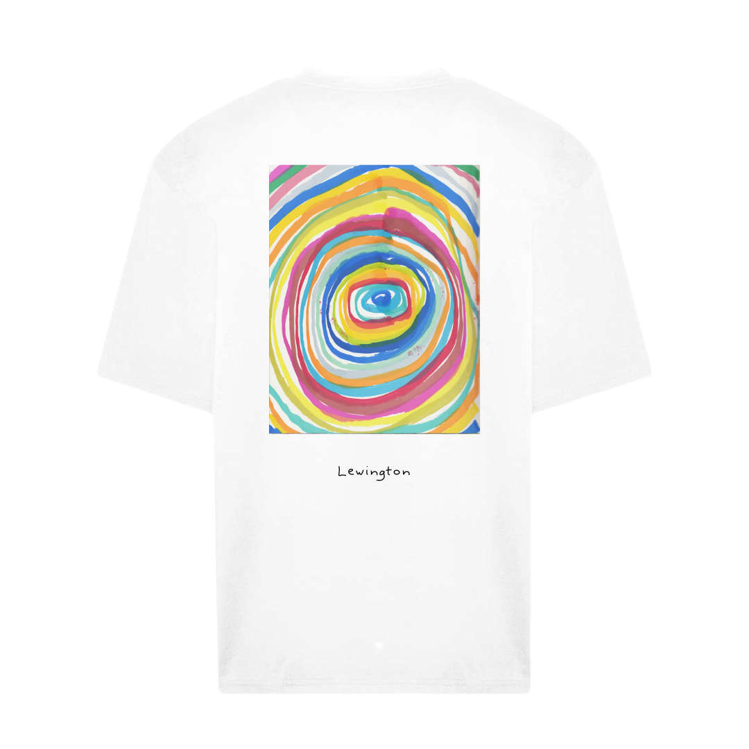 Skwirl Printed Tee in White