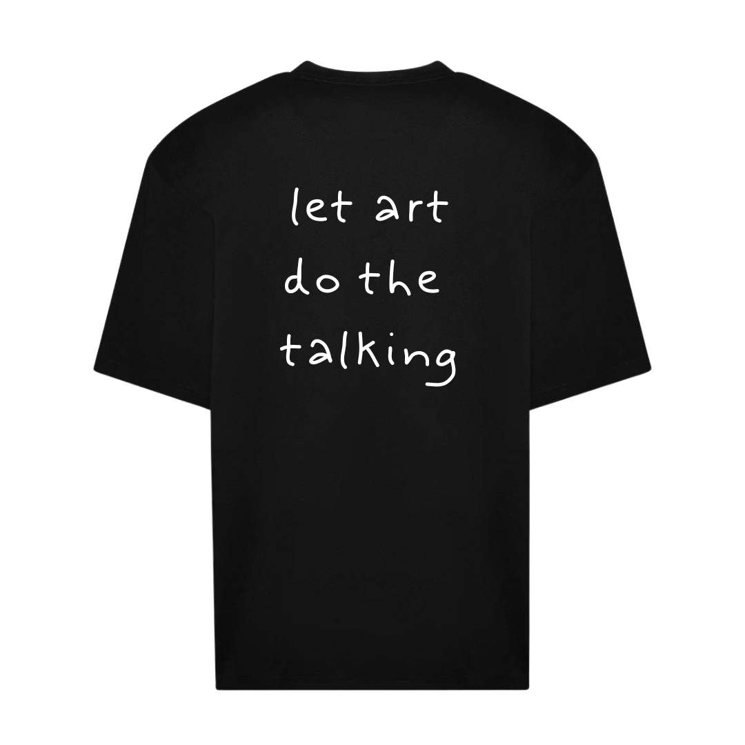 Art Talk Tee in Black