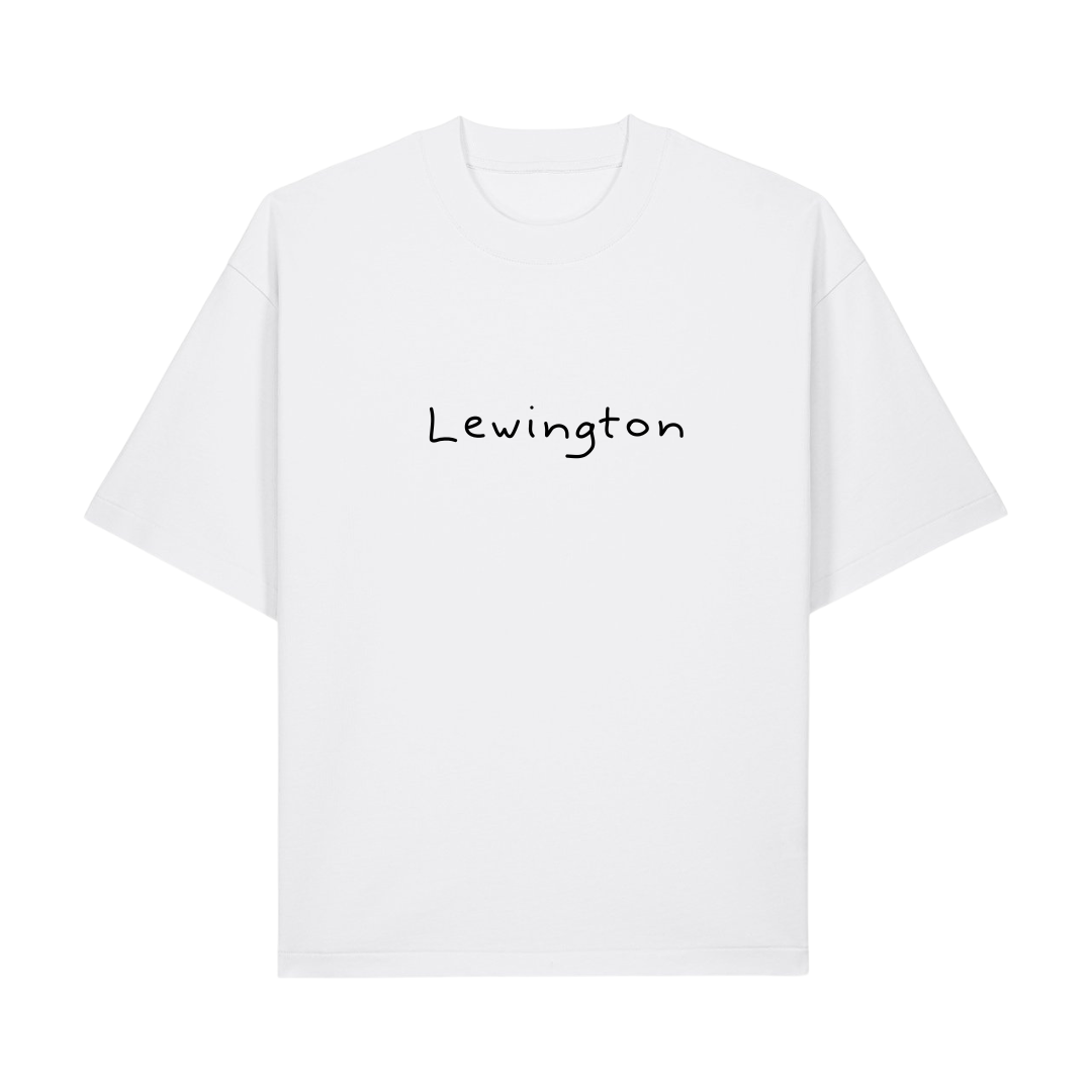 Big Lewington Logo Tee in White