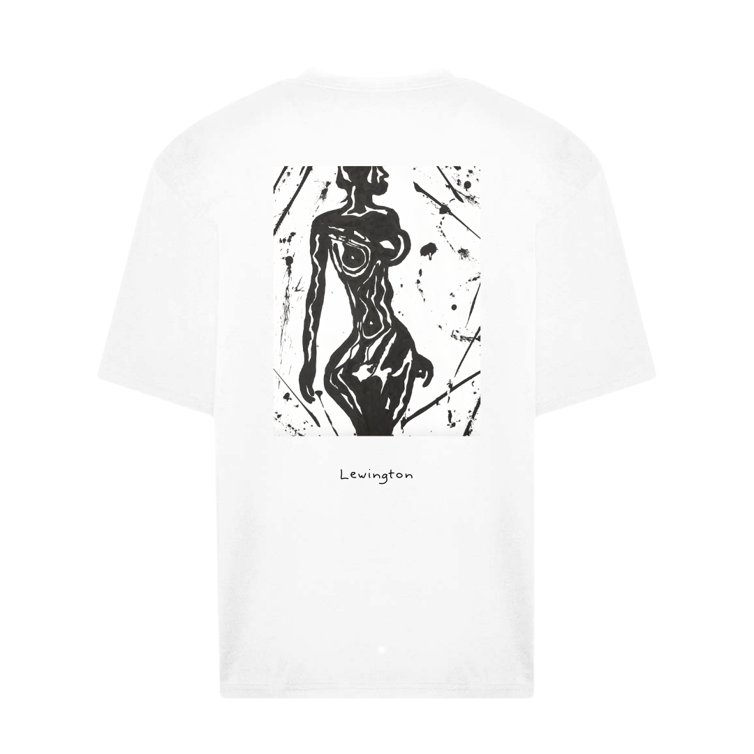 Mr Squeeze Lady Printed Tee in White